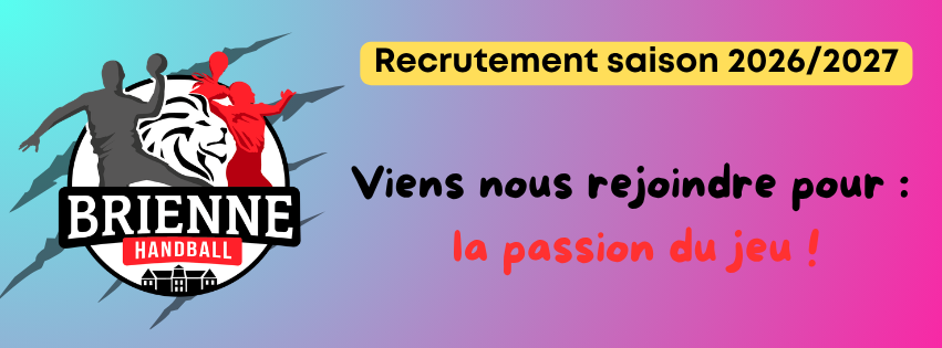 RECRUTEMENT SAISON 2026-2027 !