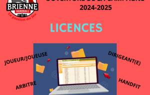 CAMPAGNE DE LICENCES 2024-2025 OUVERTE !