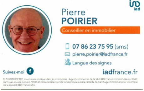 PIERRE POIRIER, CONSEILLER IAD FRANCE